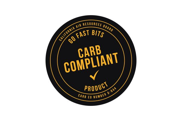 GFB Go Fast Bits CARB compliant sticker