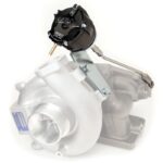 GFB Part Number 7302 WGA wastegate actuator installed on turbo