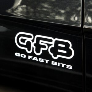 GFB Car Decal in white