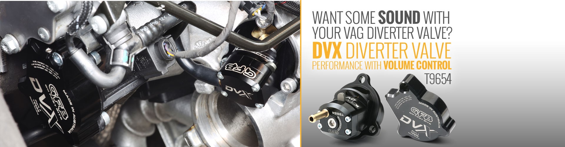 GFB Part Number T9654 DVX diverter valve banner image