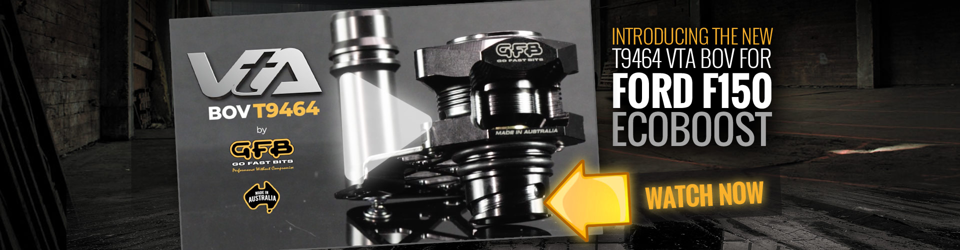 GFB Part Number T9464 VTA diverter valve banner video