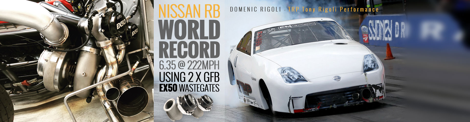 GFB Nissan RB world record banner image